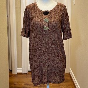 Zara Woman Knit Top in Autumn Colors